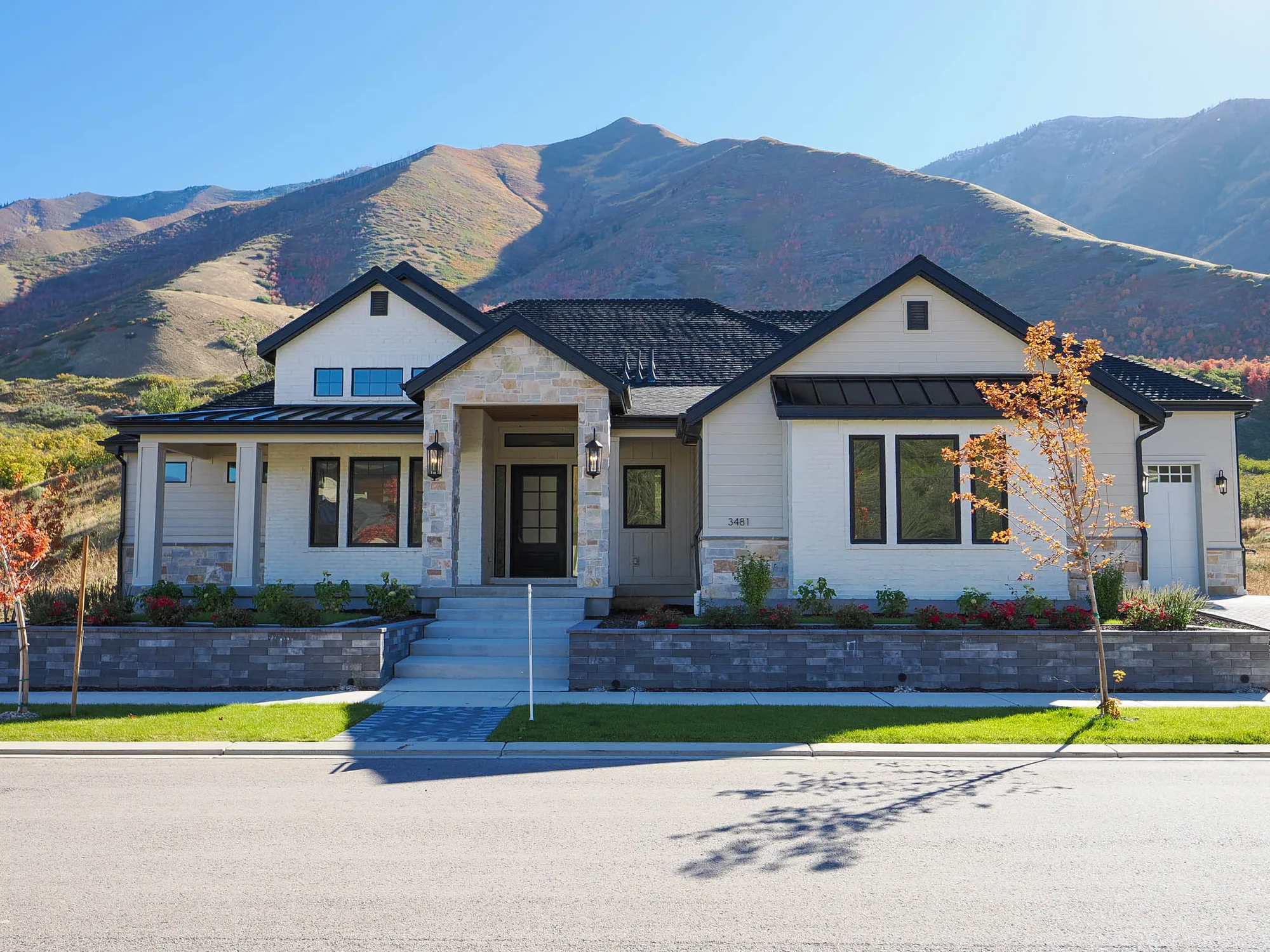 Wasatch Homestead custom home beneath the Wasatch mountains