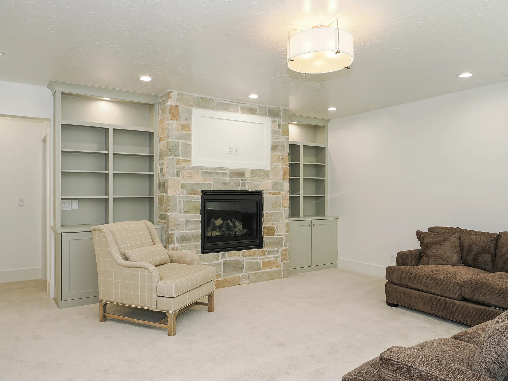 Lower family room at Wasatch Homestead in Wasatch Front, Utah