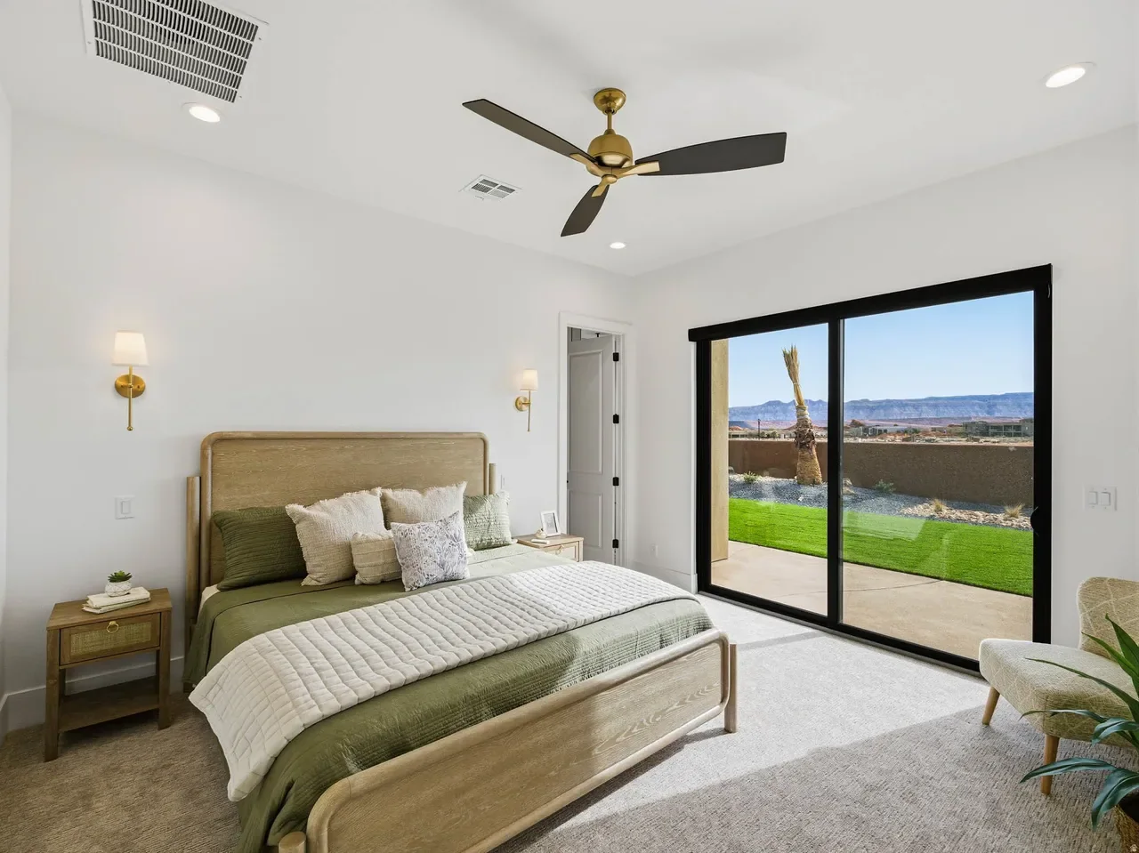 Guest bedroom at Zion Estate in Hurricane, Utah